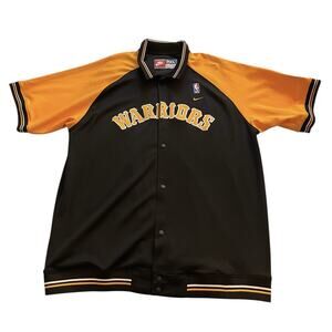 Golden State Warriors NBA BASKETBALL Vtg Nike Team Embroidered Warmup Up Jacket